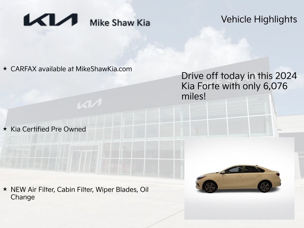 Certified 2024 Kia Forte LXS w/ LXS Technology Package FWD image 10