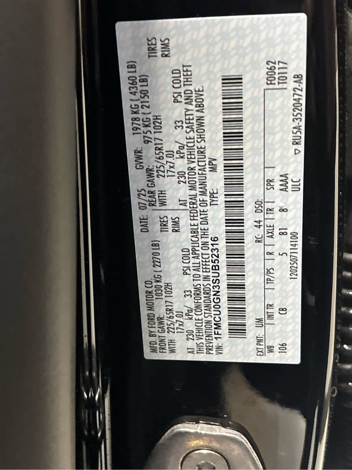 New 2025 Ford Escape Active w/ Tech Pack #1 image 15