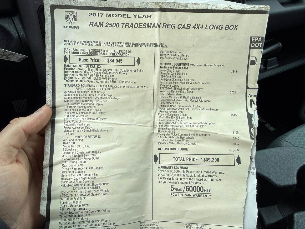 Used 2017 RAM 2500 Tradesman w/ Snow Chief Group image 34