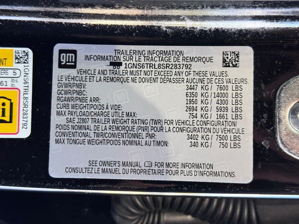 Certified 2025 Chevrolet Tahoe High Country AWD/4WD image 13