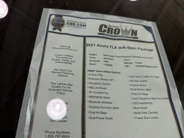 Used 2021 Acura TLX w/ A-SPEC Package FWD image 40
