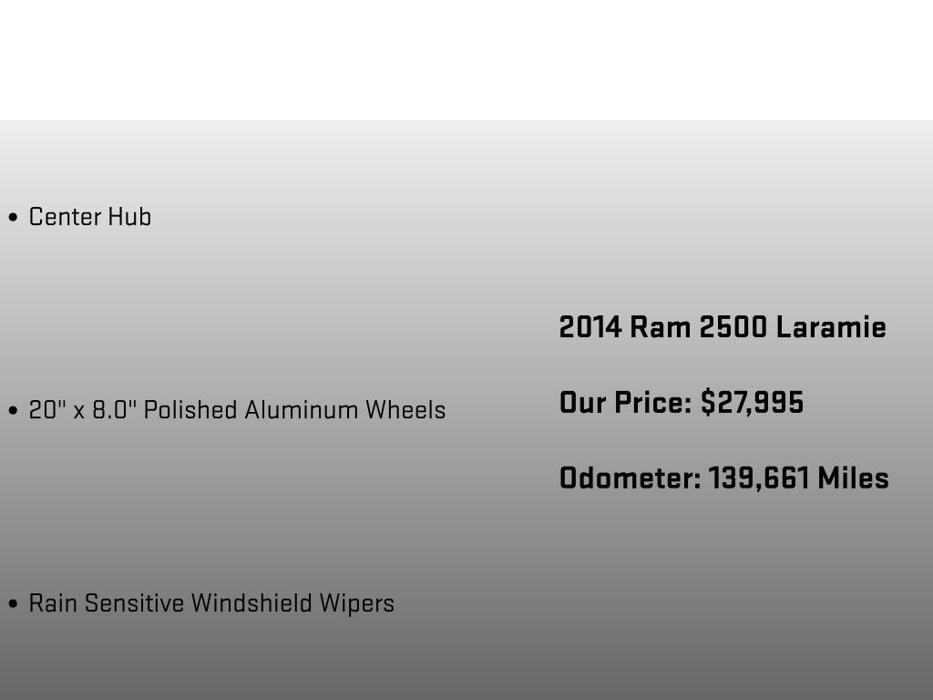 Used 2014 RAM 2500 Laramie w/ Convenience Group AWD/4WD image 24