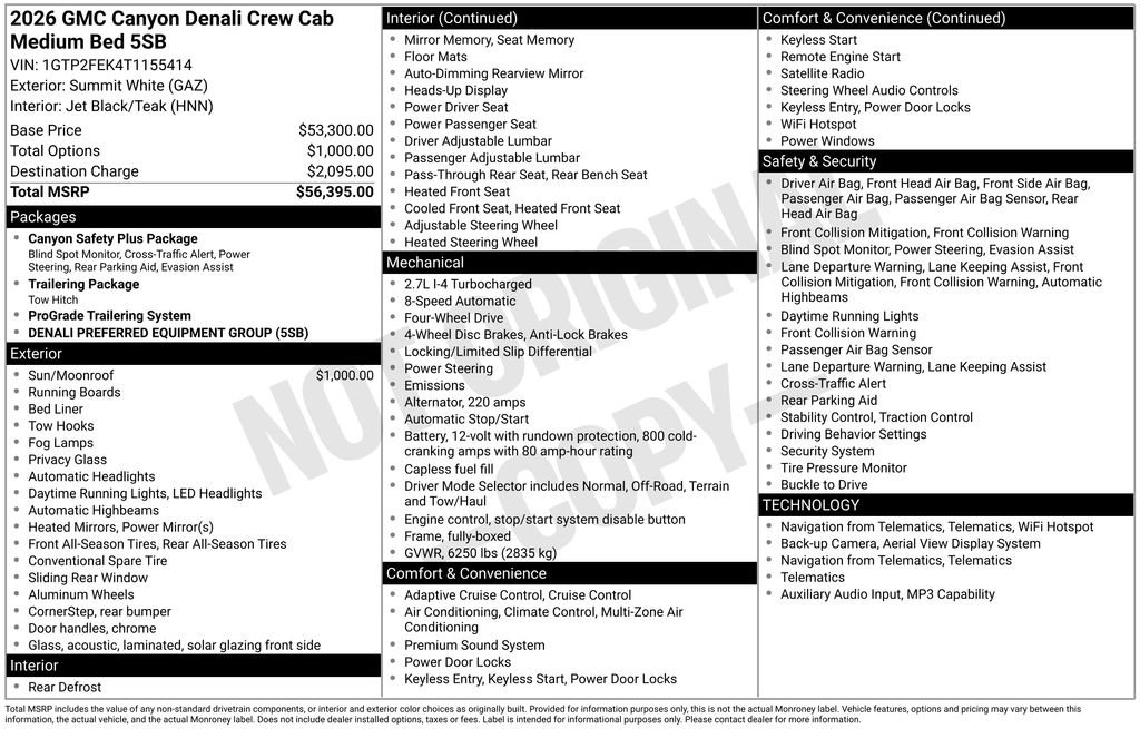 Used 2026 GMC Canyon Denali AWD/4WD image 22
