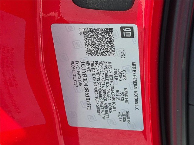 Used 2024 Chevrolet Corvette Stingray Preferred Conv RWD image 22