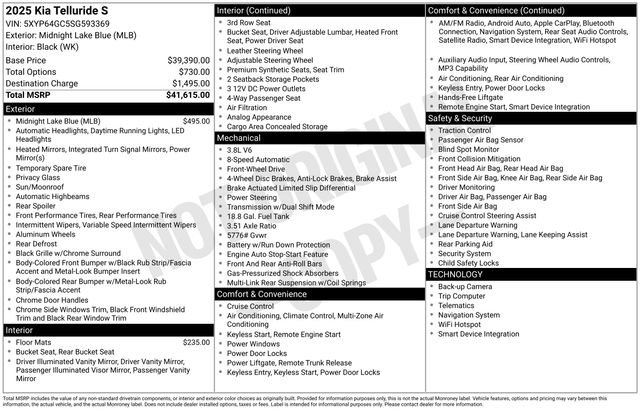 Used 2025 Kia Telluride S image 32