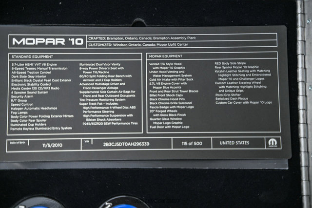 Used 2010 Dodge Challenger R/T w/ Mopar 10 Pkg image 65