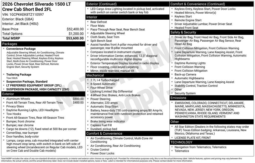 New 2026 Chevrolet Silverado 1500 LT image 4