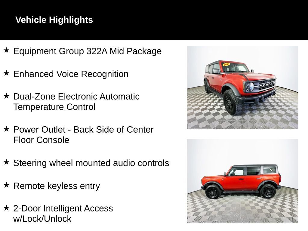 Used 2023 Ford Bronco Black Diamond AWD/4WD video 2
