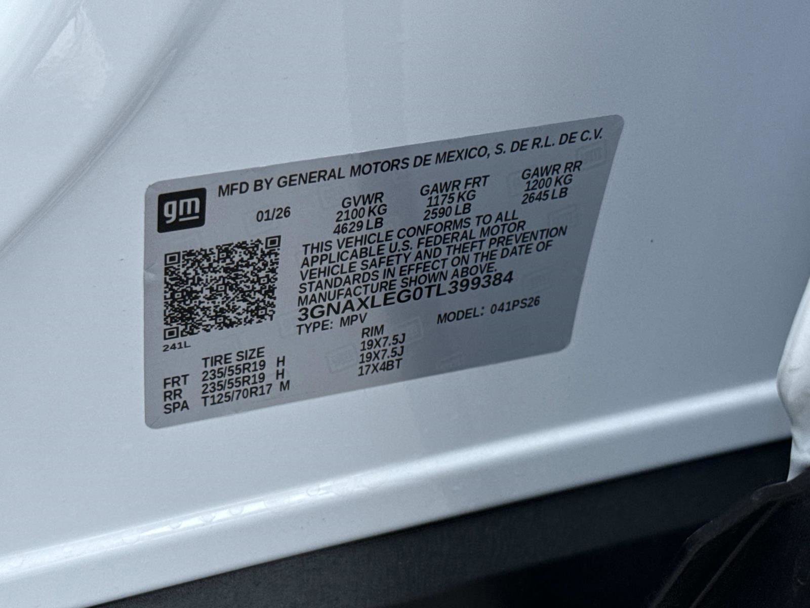 New 2026 Chevrolet Equinox RS w/ Safety and Technology Package image 18