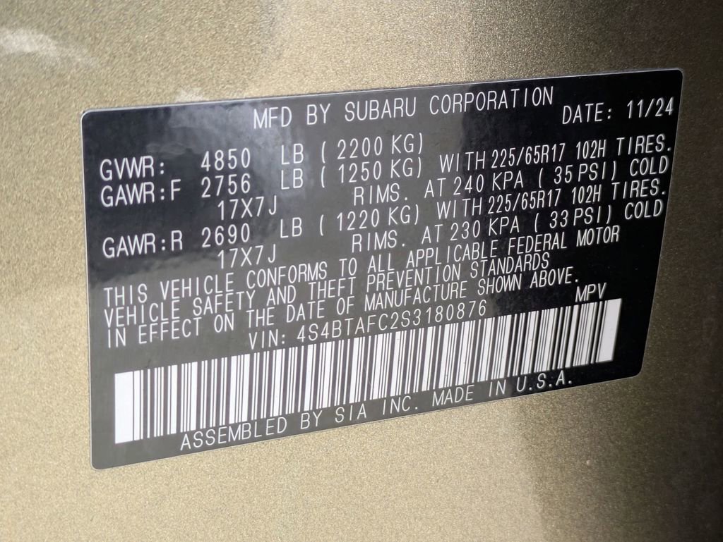 Used 2025 Subaru Outback Premium image 32