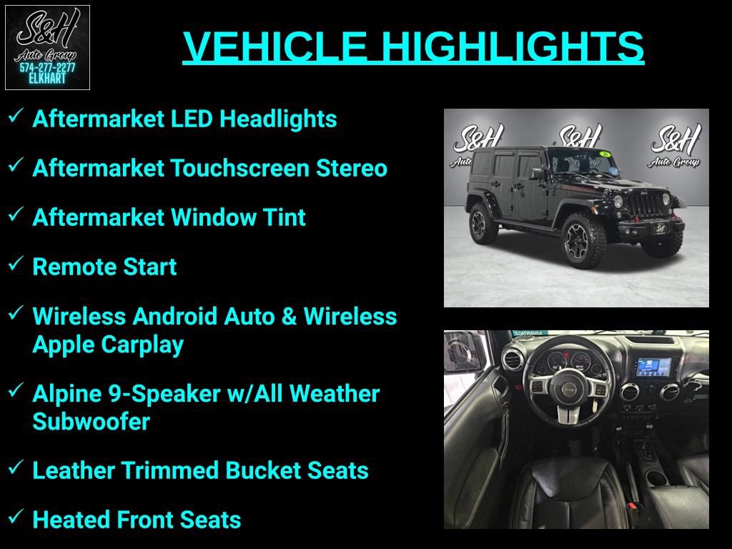 Used 2016 Jeep Wrangler Unlimited Rubicon AWD/4WD image 3
