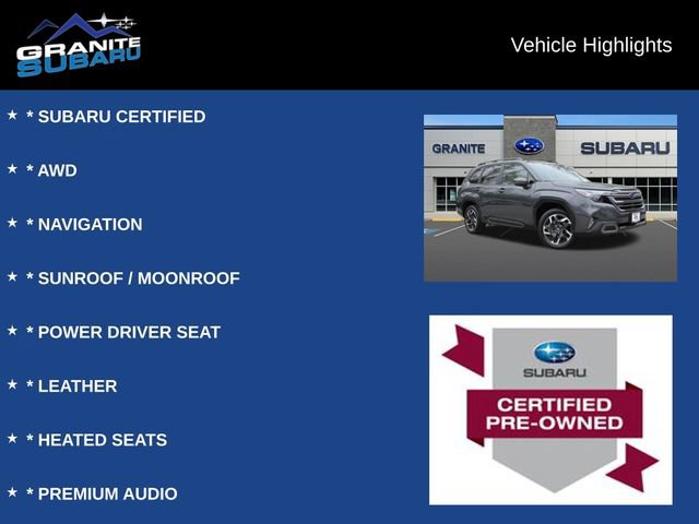 Used 2025 Subaru Forester Limited AWD/4WD image 2