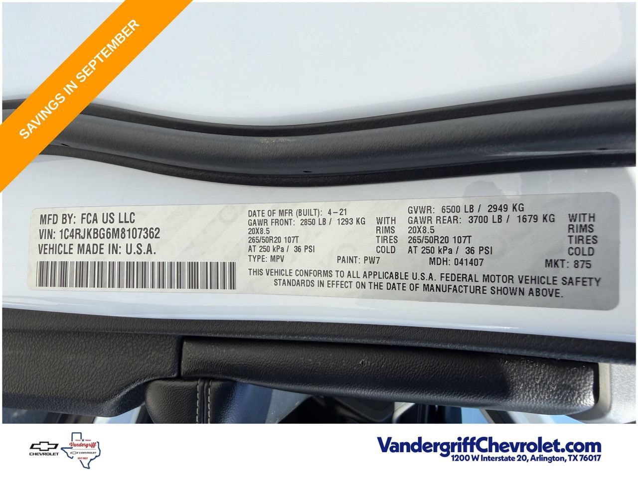 Used 2021 Jeep Grand Cherokee L Limited AWD/4WD image 32