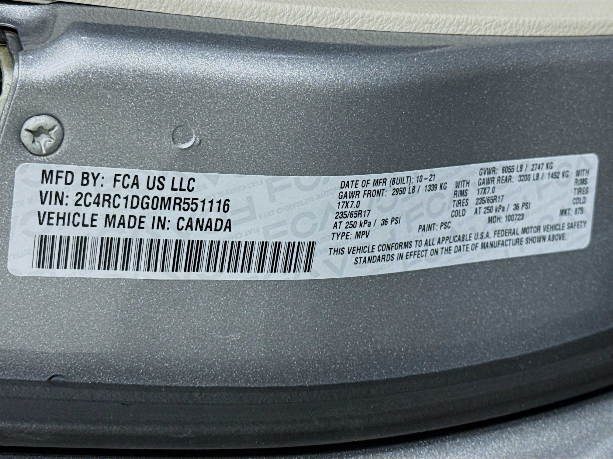 Used 2021 Chrysler Voyager Lxi FWD image 73