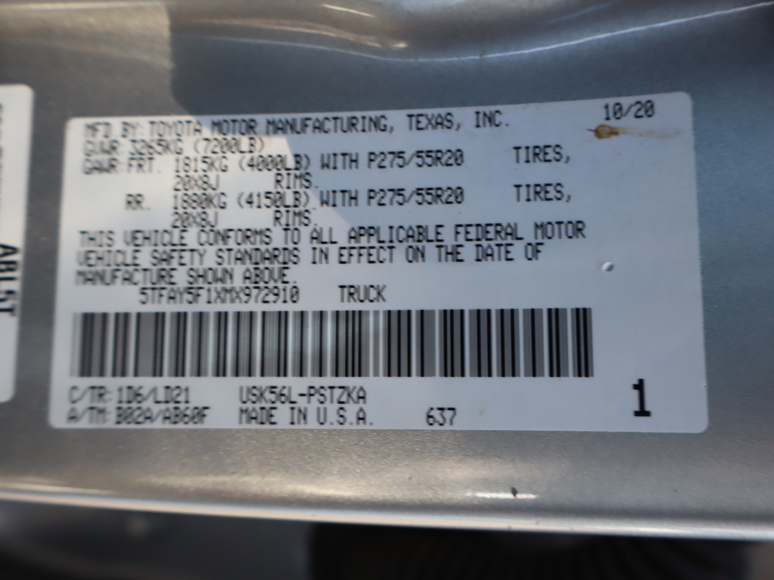 Used 2021 Toyota Tundra 1794 Edition AWD/4WD image 45