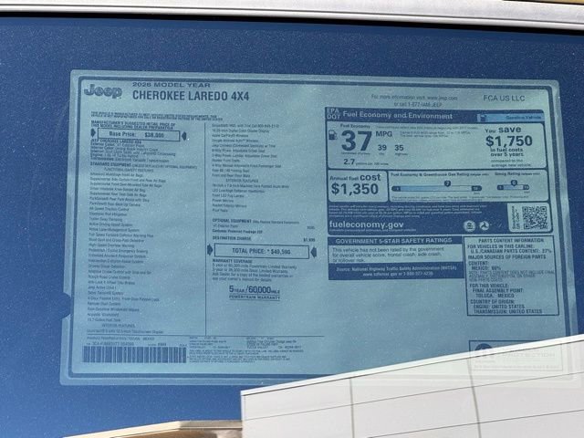 New 2026 Jeep Cherokee Laredo image 28