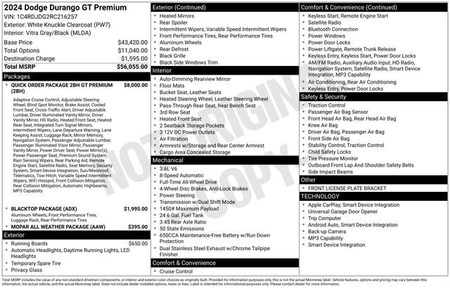 Used 2024 Dodge Durango GT AWD/4WD image 38