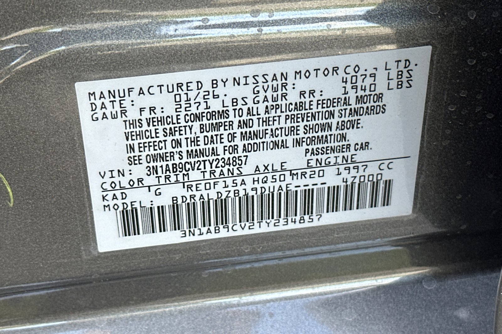 New 2026 Nissan Sentra SV w/ SV Convenience Package FWD image 26