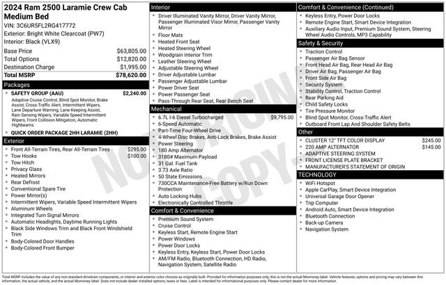 Used 2024 RAM 2500 Laramie w/ Safety Group image 11