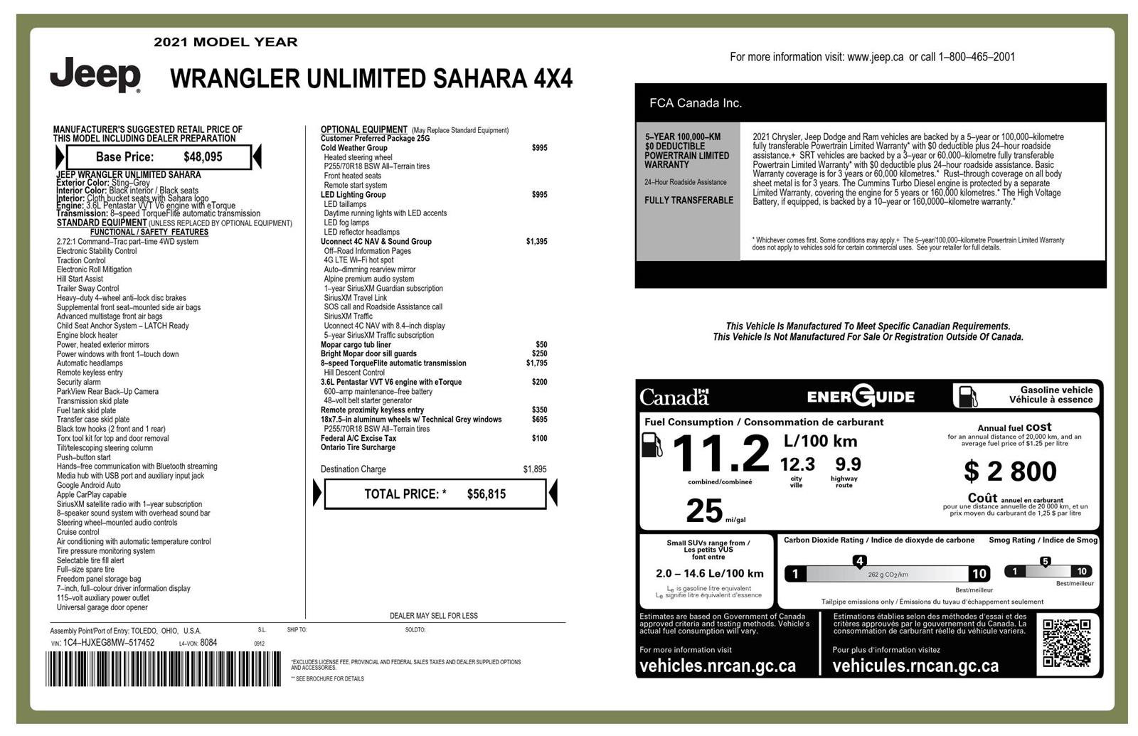Used 2021 Jeep Wrangler Unlimited Sahara w/ Uconnect 4C Nav & Sound Group AWD/4WD image 33