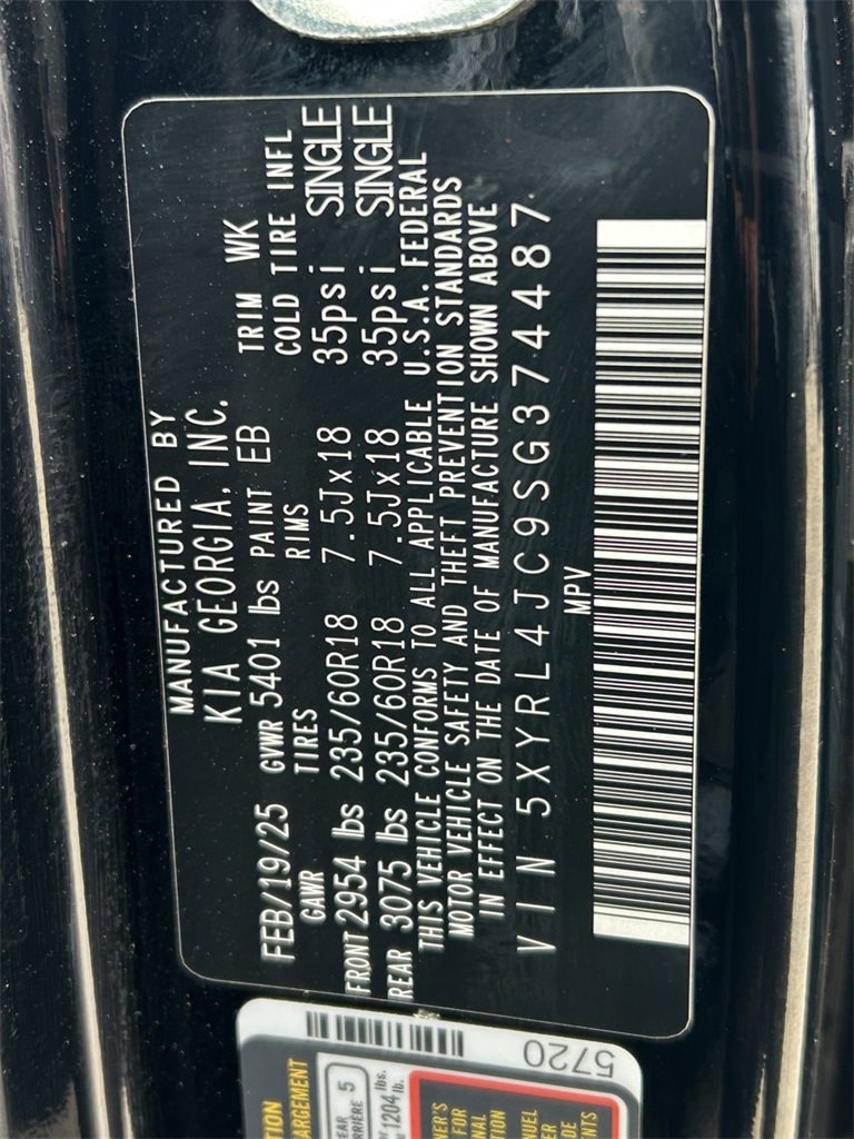 Used 2025 Kia Sorento S w/ Panoramic Sunroof Package image 32