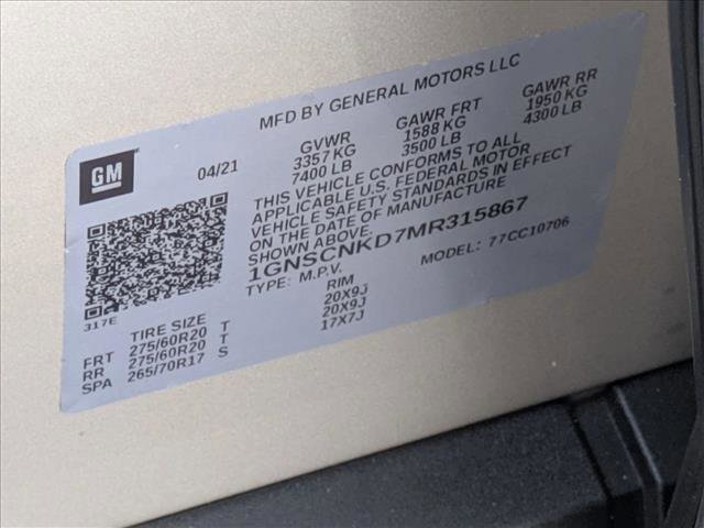 Used 2021 Chevrolet Tahoe LT image 24