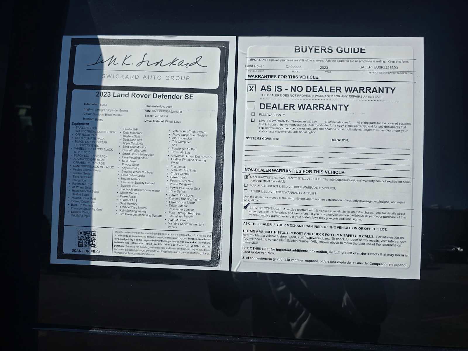 Used 2023 Land Rover Defender 130 SE image 18