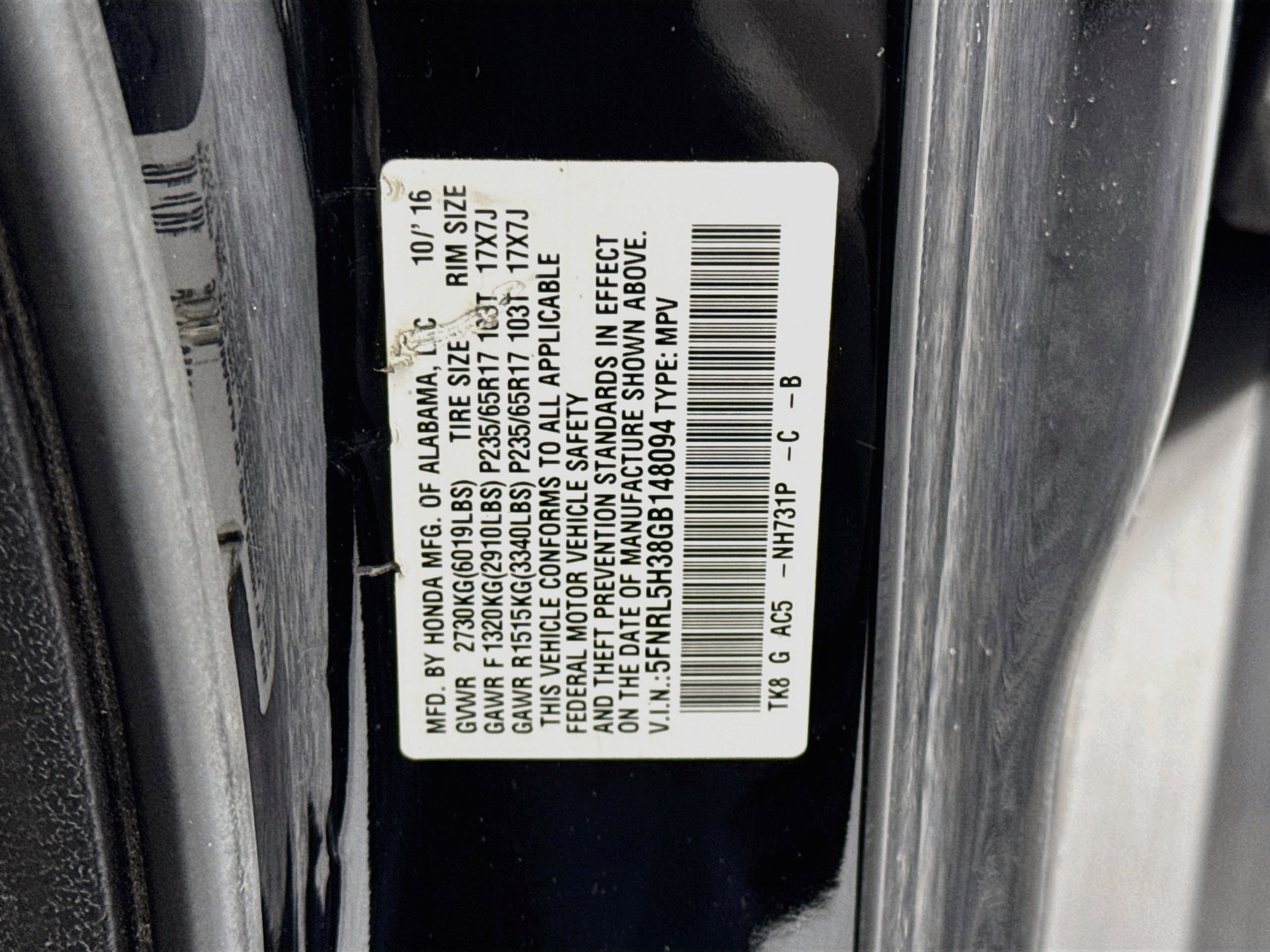Used 2016 Honda Odyssey SE image 32
