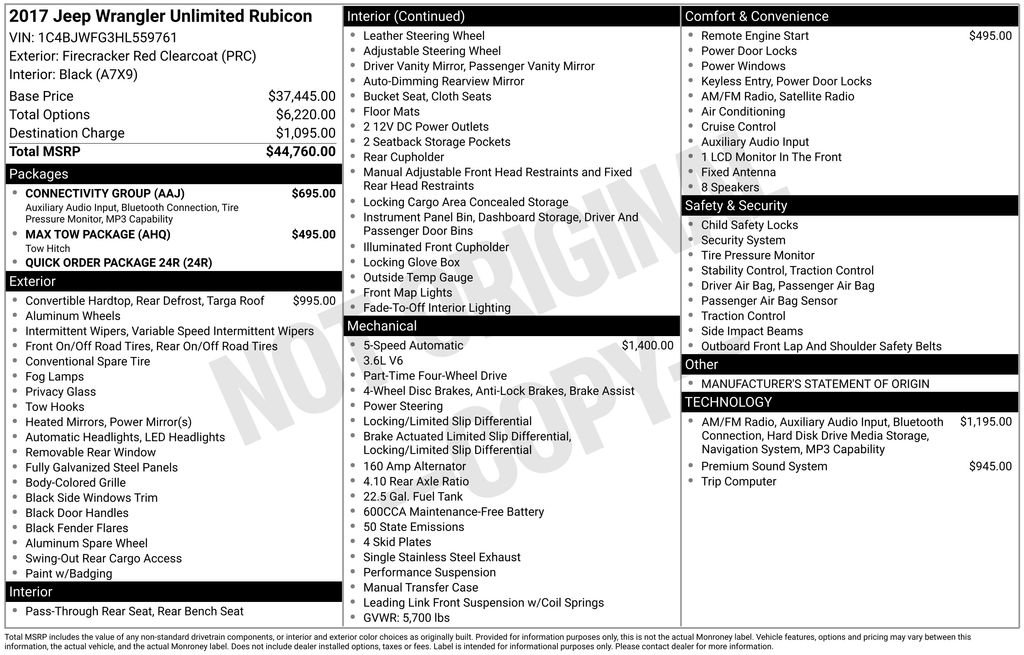 Used 2017 Jeep Wrangler Unlimited Rubicon w/ Connectivity Group image 27