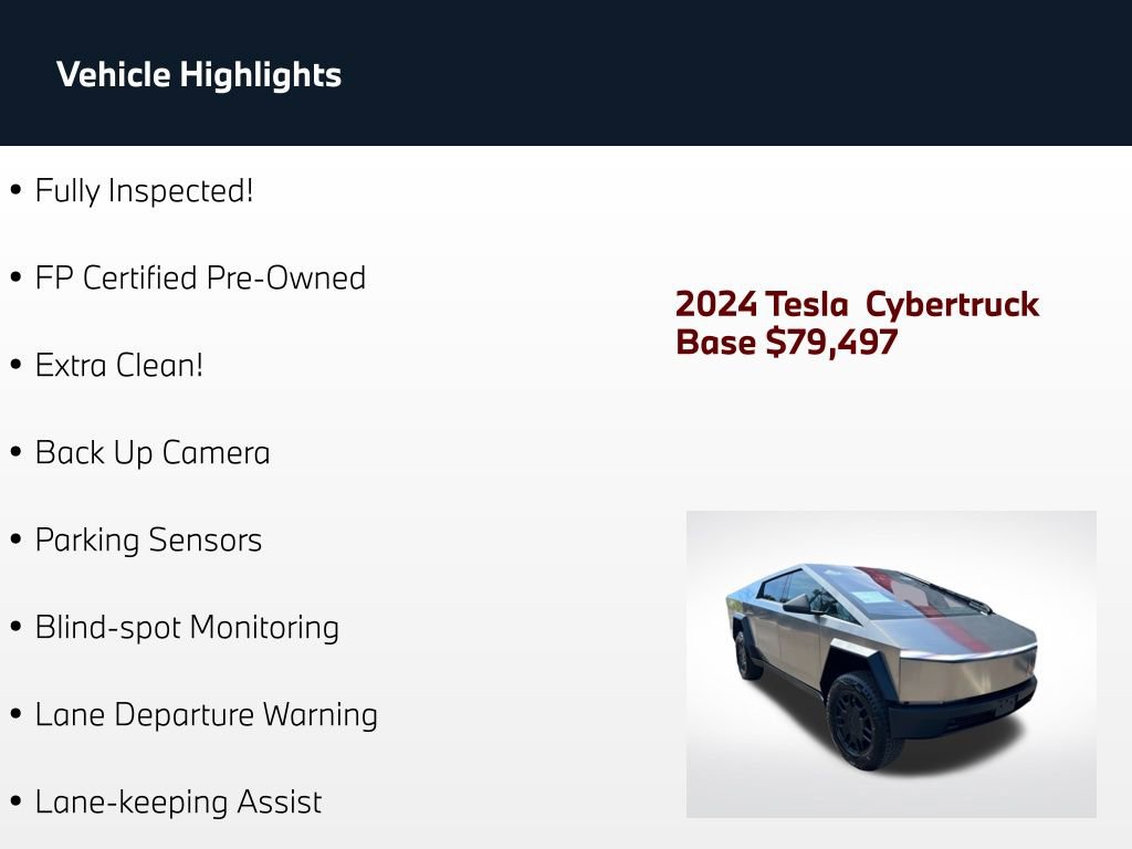 Used 2024 Tesla Cybertruck AWD Crew Cab image 2