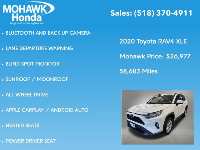 Used 2020 Toyota RAV4 XLE w/ Convenience Package AWD/4WD image 7
