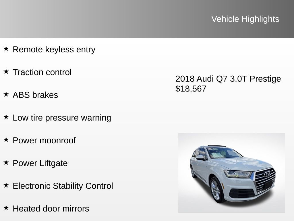 Used 2018 Audi Q7 3.0T Prestige image 12