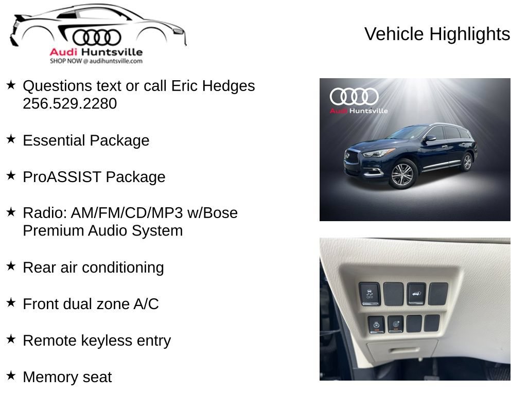 Used 2020 INFINITI QX60 Luxe w/ Essential Package FWD image 6