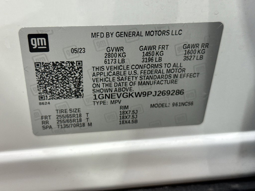 Certified 2023 Chevrolet Traverse LT w/ LPO, Floor Liner Package image 38