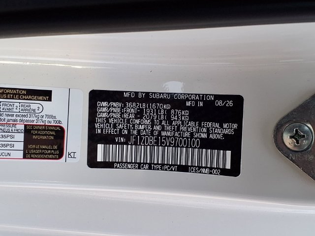 New 2027 Subaru BRZ Limited RWD image 9