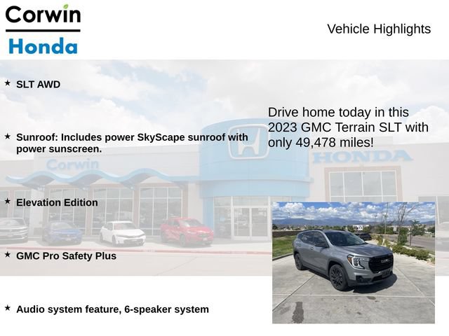Used 2023 GMC Terrain SLT w/ Elevation Edition AWD/4WD image 7