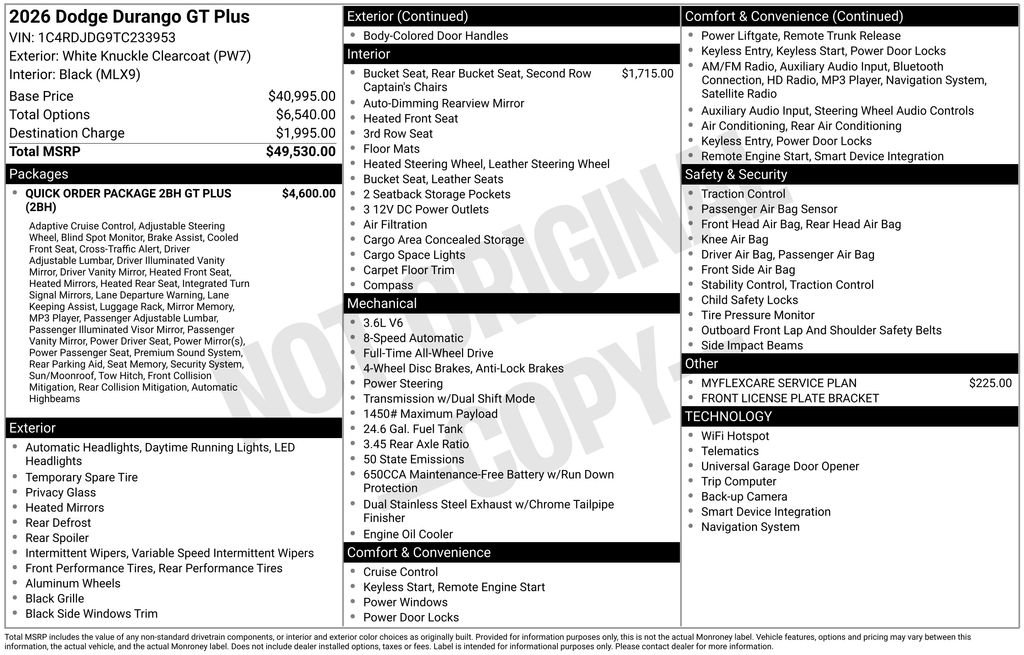 New 2026 Dodge Durango GT AWD/4WD image 42