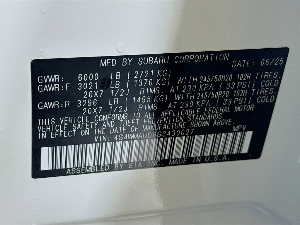 Certified 2025 Subaru Ascent Touring AWD/4WD image 43