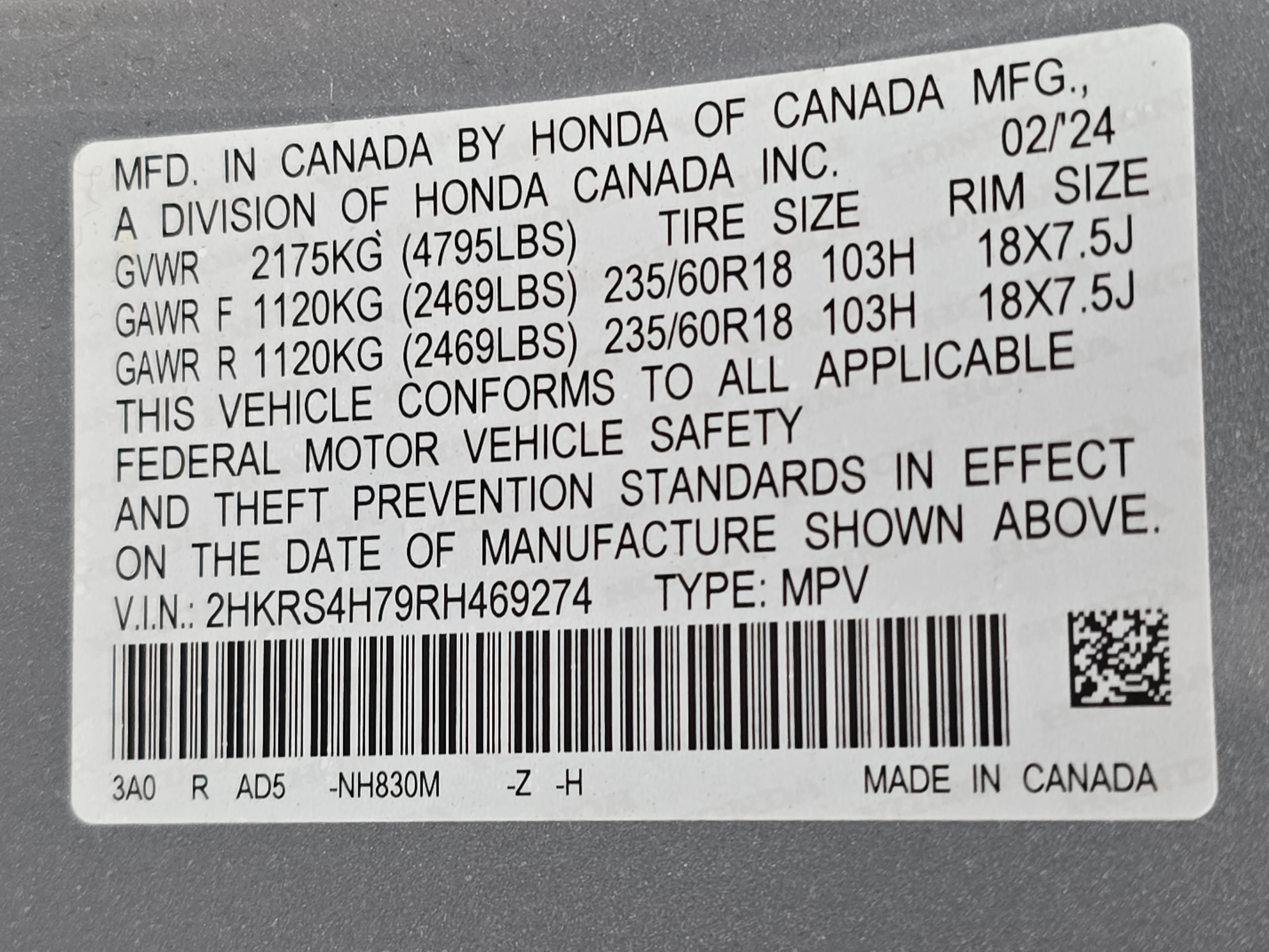 Certified 2024 Honda CR-V EX-L image 36