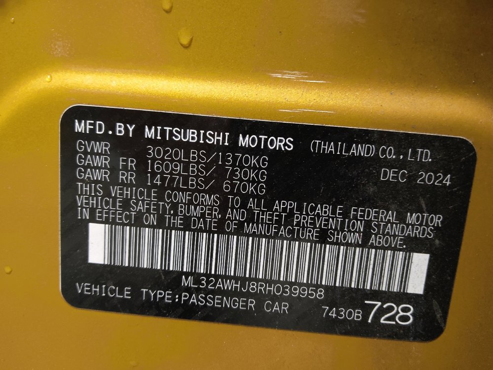 Used 2024 Mitsubishi Mirage Black Edition FWD image 33