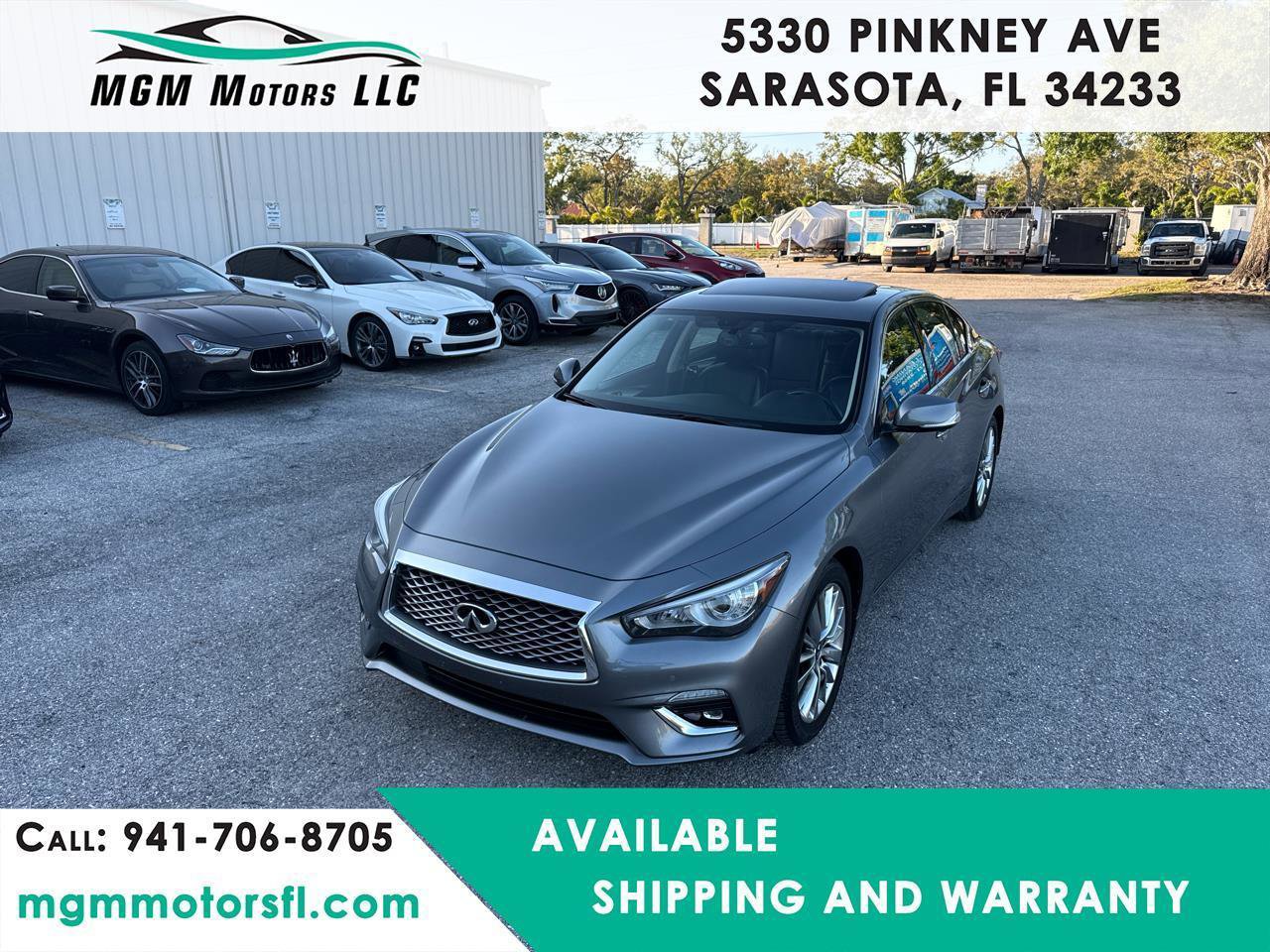 Used 2021 INFINITI Q50 Luxe w/ Seat & Sound Package