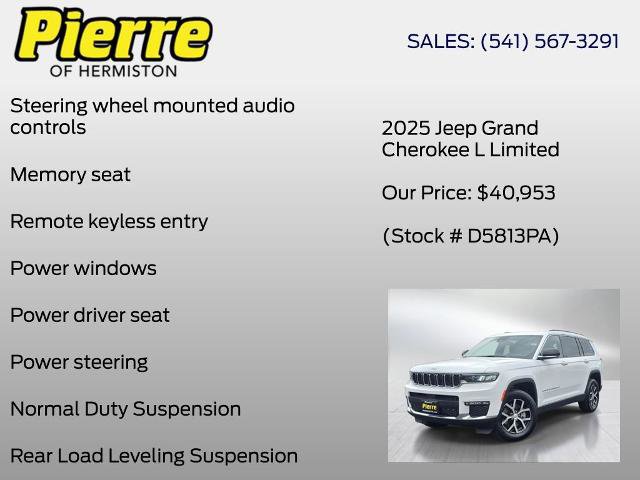 Used 2025 Jeep Grand Cherokee L Limited w/ Trailer Tow Package image 18
