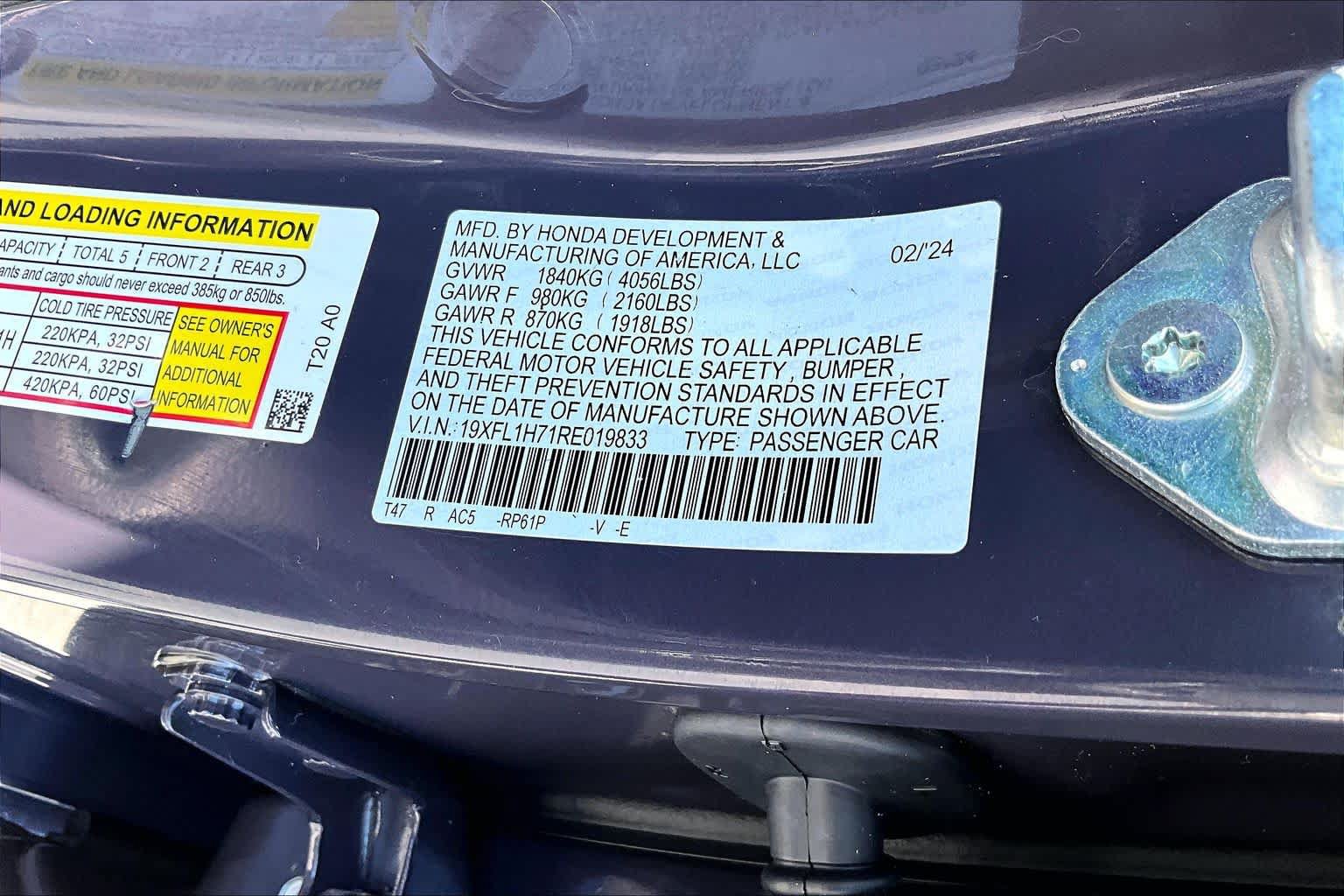 Used 2024 Honda Civic EX-L image 36