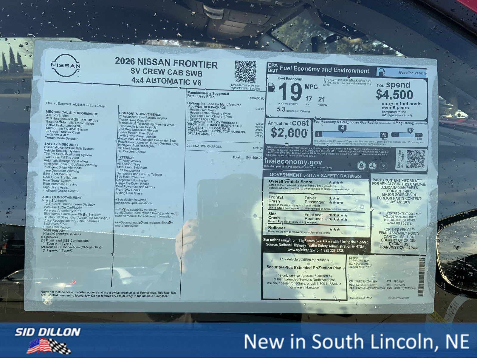 New 2026 Nissan Frontier SV w/ All-Weather Content Package image 13