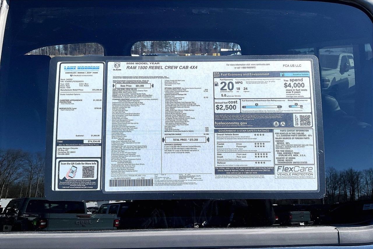 New 2026 RAM 1500 Rebel w/ Rebel Level 2 Equipment Group image 39