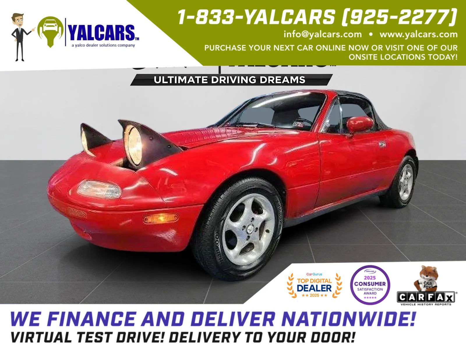 Used 1990 MAZDA MX-5 Miata 2D Convertible image 1