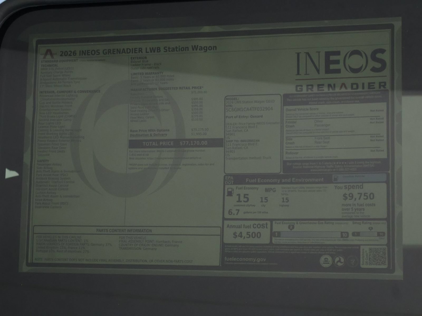 New 2026 INEOS Grenadier Station Wagon AWD/4WD image 22