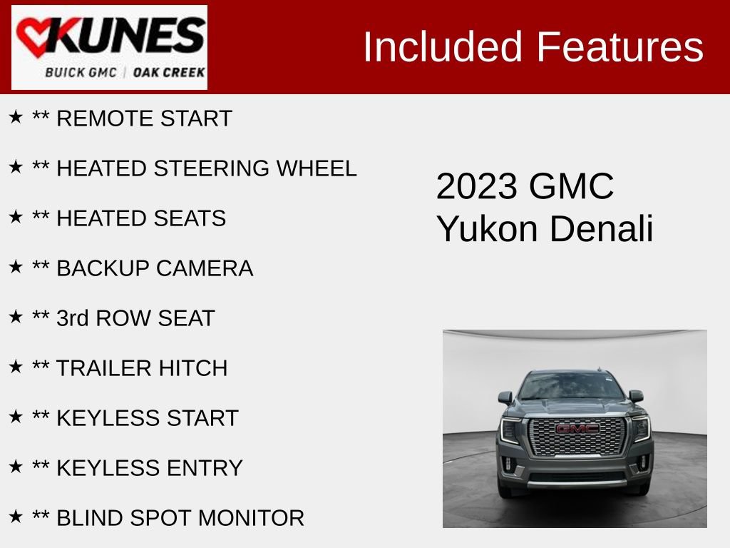 Used 2023 GMC Yukon Denali AWD/4WD image 2