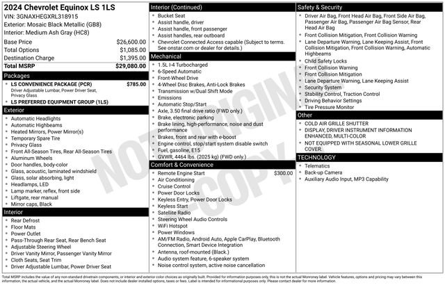 Used 2024 Chevrolet Equinox LS w/ LS Convenience Package FWD image 31