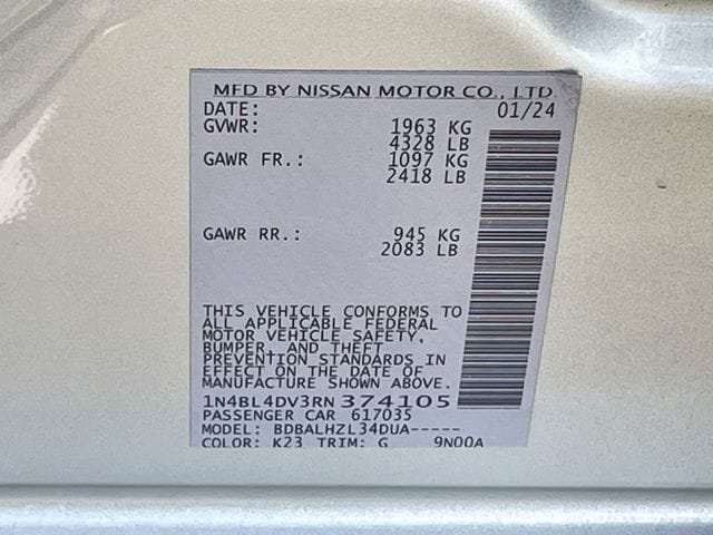 Used 2024 Nissan Altima 2.5 SV FWD image 28